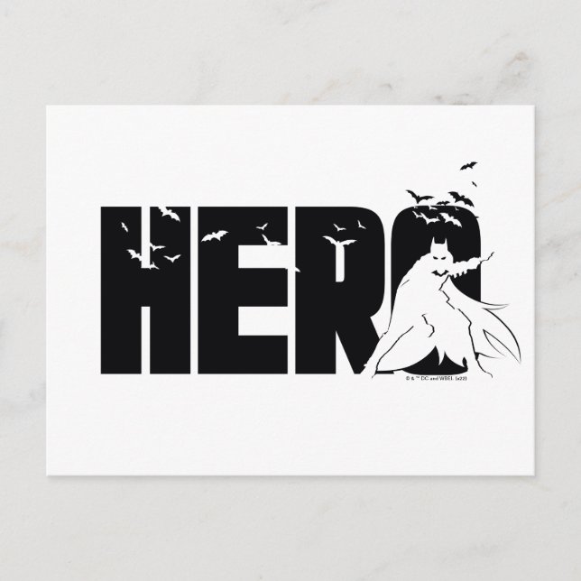 The Batman "Hero" Graphic Postcard (Front)