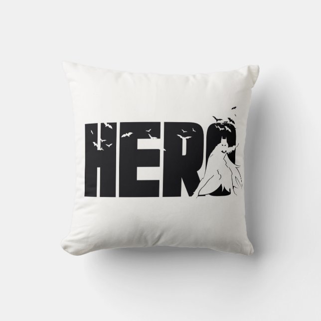 The Batman "Hero" Graphic Throw Pillow (Front)
