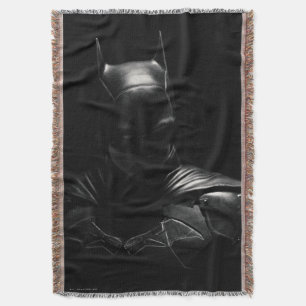 The Batman in Shadow Throw Blanket