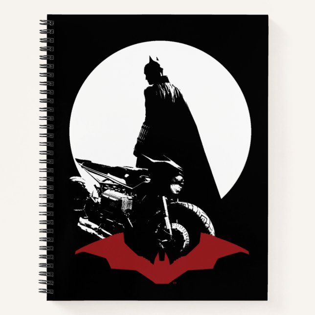 The Batman Motorcycle Silhouette Notebook (Front)