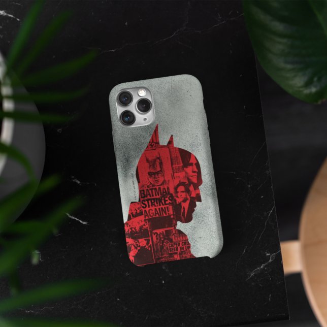 The Batman Newspaper Silhouette Case-Mate iPhone Case (Creator Uploaded)
