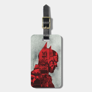 The Batman Newspaper Silhouette Luggage Tag
