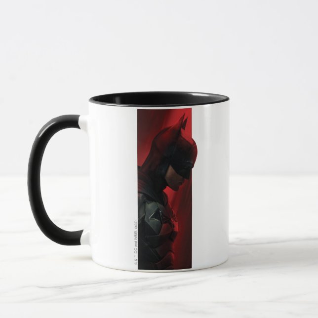 The Batman Red Bar Profile Mug (Left)