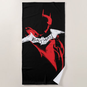 The Batman Spraypaint Outline Beach Towel