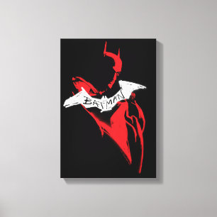 The Batman Spraypaint Outline Canvas Print