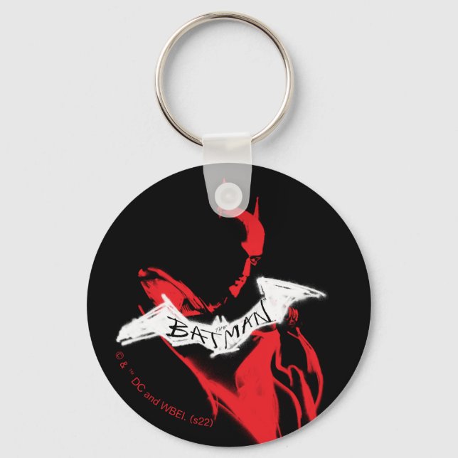 The Batman Spraypaint Outline Keychain (Front)