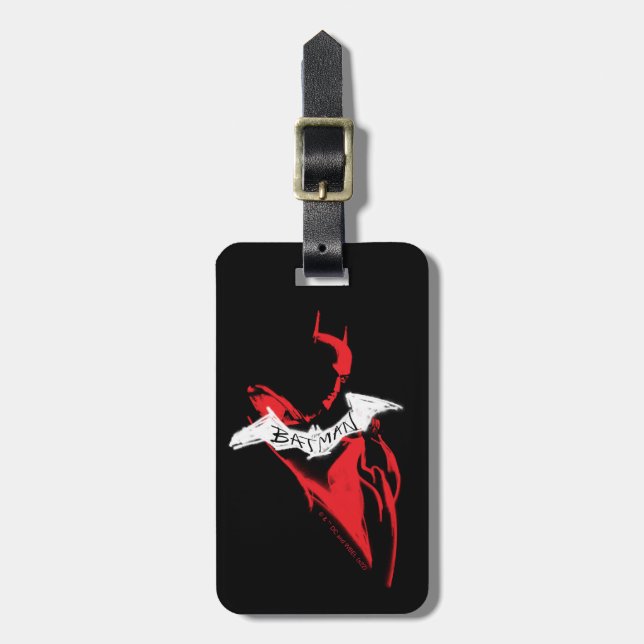 The Batman Spraypaint Outline Luggage Tag (Front Vertical)
