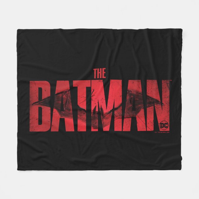 The Batman Theatrical Logo Fleece Blanket (Front (Horizontal))