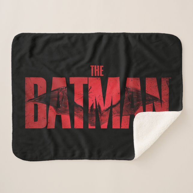 The Batman Theatrical Logo Sherpa Blanket (Front (Horizontal))