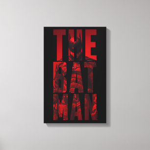 The Batman Typography Cutout Canvas Print