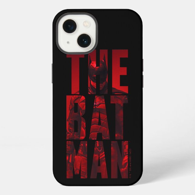The Batman Typography Cutout iPhone Case (Back)