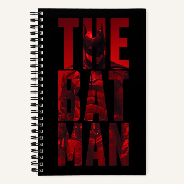 The Batman Typography Cutout Notebook (Front)