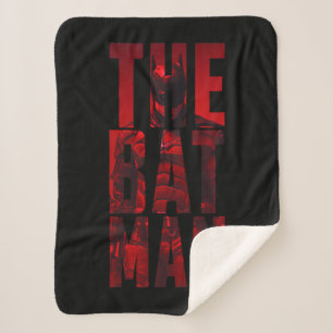 The Batman Typography Cutout Sherpa Blanket