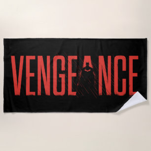The Batman Vengeance Silhouette Beach Towel