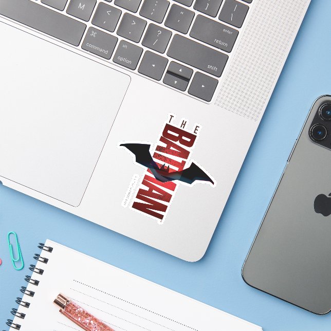 The Batman Vertical Logo (Laptop w/ iPhone)