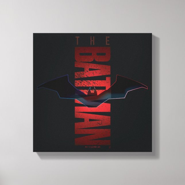 The Batman Vertical Logo Canvas Print (Front)