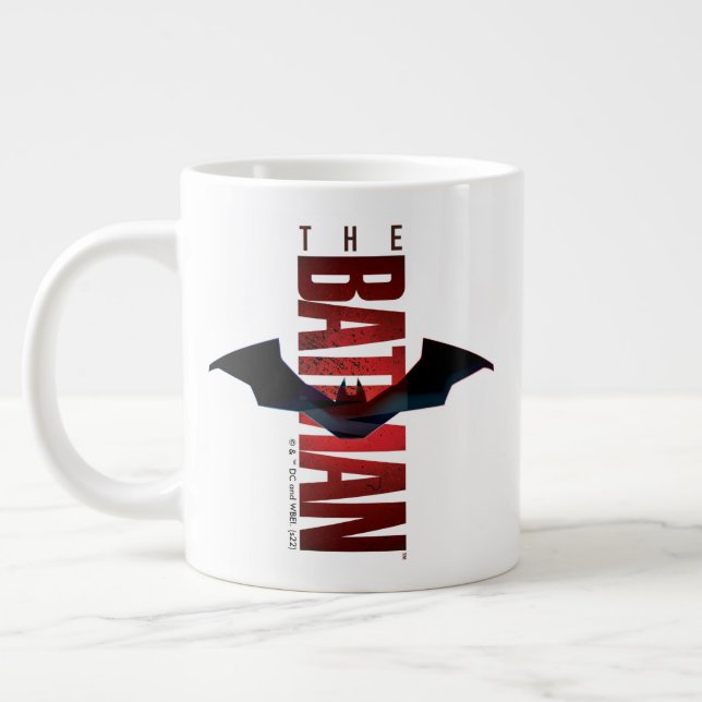 The Batman Vertical Logo Large Coffee Mug (Left)