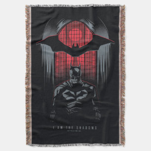 The Batman Window Pane Outline Throw Blanket