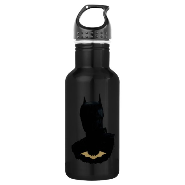 The Batman With Golden Bat Symbol 532 Ml Water Bottle (Front)