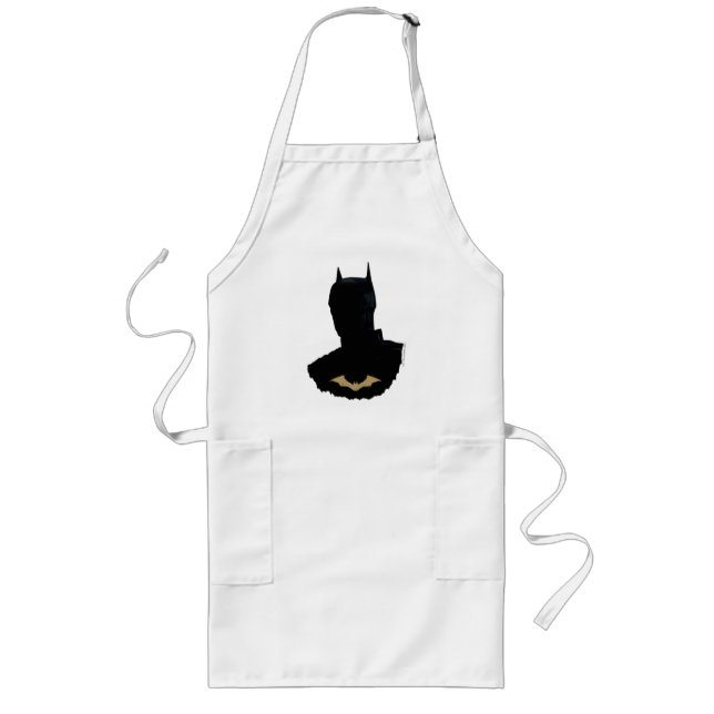 The Batman With Golden Bat Symbol Long Apron (Front)