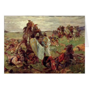The Battle between Russians and Tatars, 1916