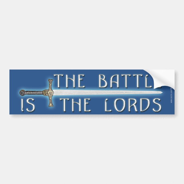 The Battle is the Lord's Bumper Sticker (Front)