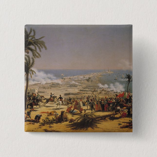 The Battle of Aboukir, 25th July 1799 2 Inch Square Button (Front)