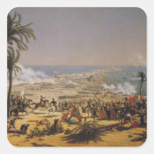 The Battle of Aboukir, 25th July 1799 Square Sticker