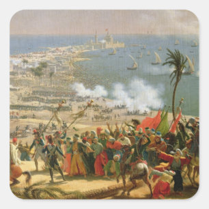 The Battle of Aboukir, 25th July 1799 Square Sticker