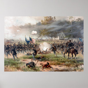 The Battle of Antietam -- Civil War Poster