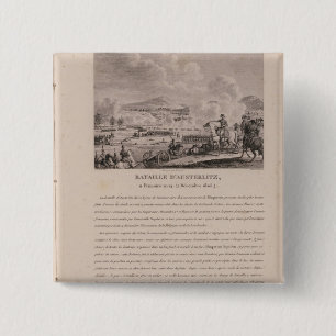 The Battle of Austerlitz, 2nd December 1805 2 Inch Square Button
