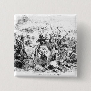 The Battle of Bannockburn in 1314 2 Inch Square Button