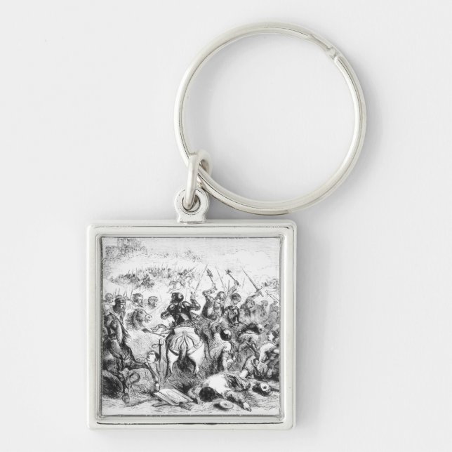 The Battle of Bannockburn in 1314 Keychain (Front)