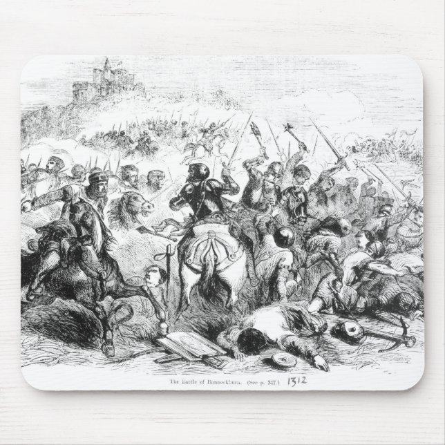The Battle of Bannockburn in 1314 Mouse Pad (Front)