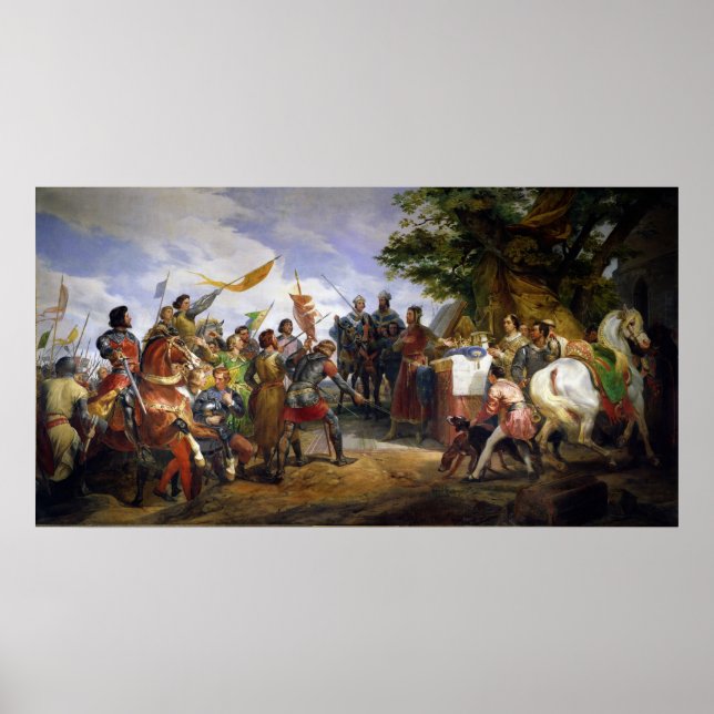 The Battle of Bouvines, 27th July 1214, 1827 Poster (Front)