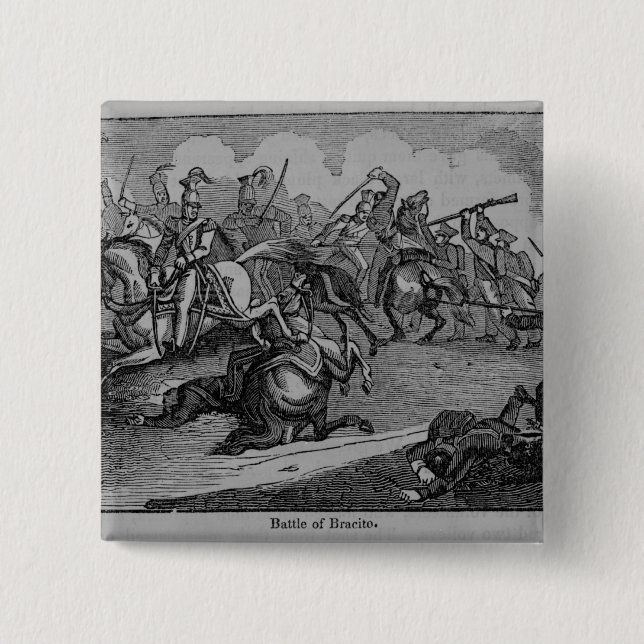 The Battle of Bracito 2 Inch Square Button (Front)