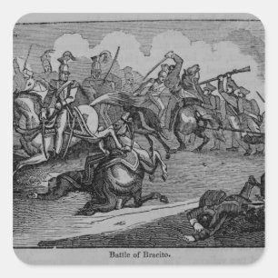 The Battle of Bracito Square Sticker