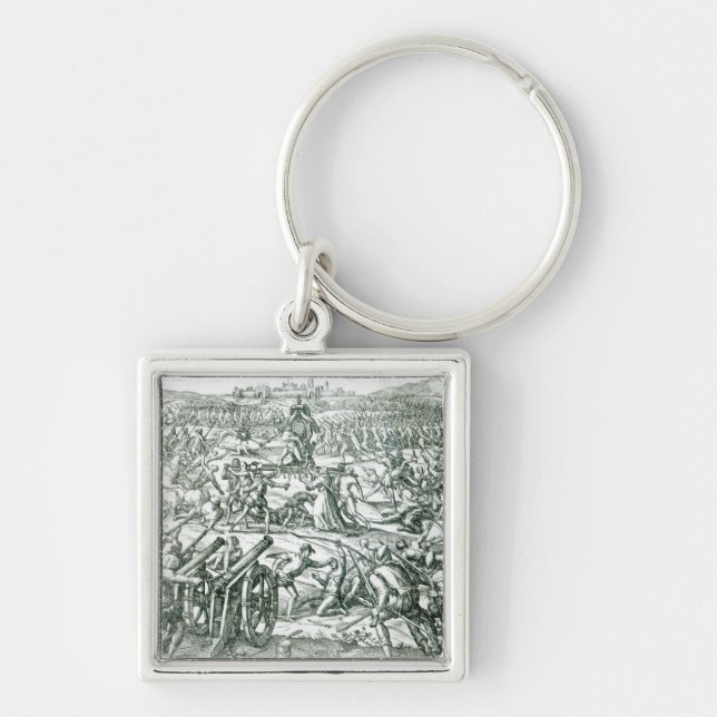 The Battle of Cajamarca, 1532 Keychain (Front)