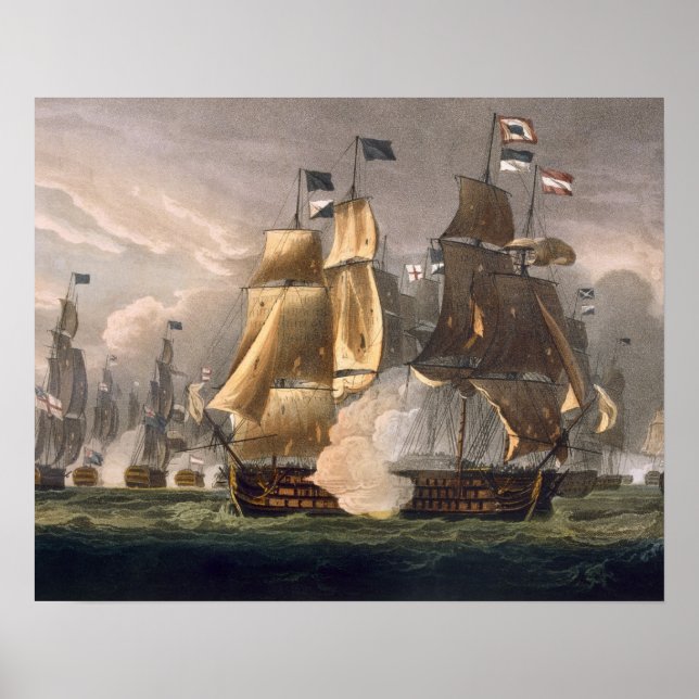 The Battle of Cape St. Vincent, February 14th 1797 Poster (Front)