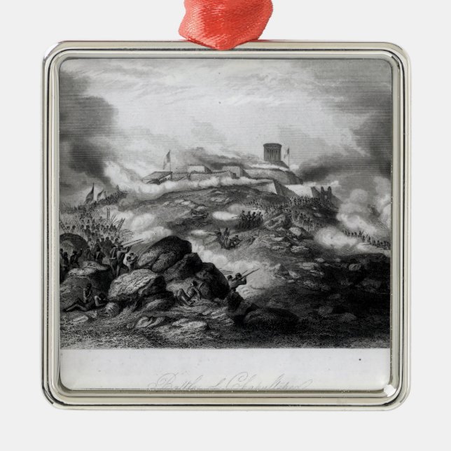 The Battle of Chapultepec Metal Ornament (Front)