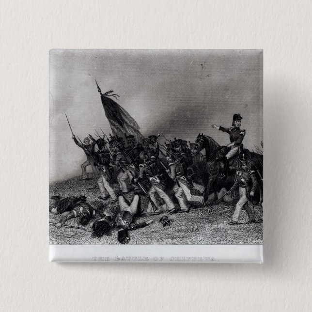 The Battle of Chippewa 2 Inch Square Button (Front)