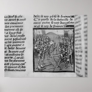 The Battle of Crecy in 1346 Poster