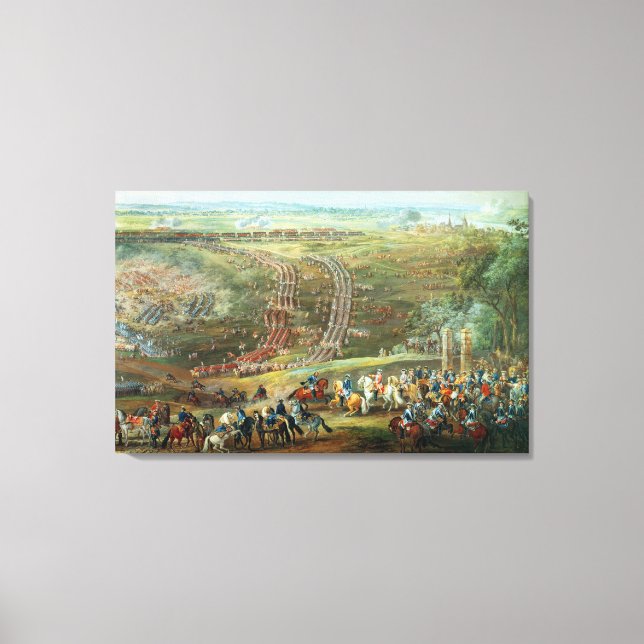 The Battle of Fontenoy, 11th May 1745 Canvas Print (Front)