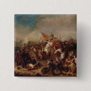 The Battle of Hastings in 1066 2 Inch Square Button