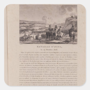 The Battle of Jena, 14th October 1806 Square Sticker