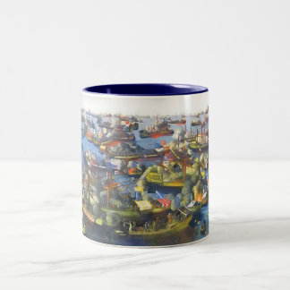 The Battle of Lepanto 1571 Two-Tone Coffee Mug