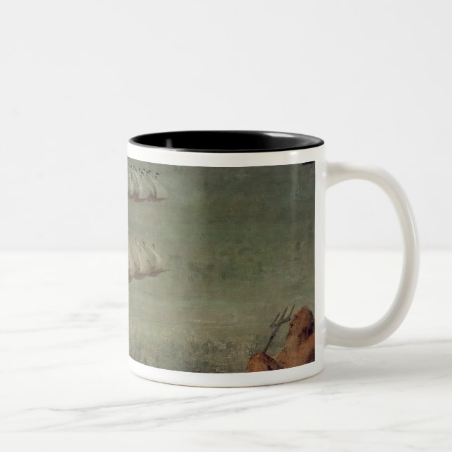 The Battle of Lepanto, 7th October 1571 Two-Tone Coffee Mug (Right)