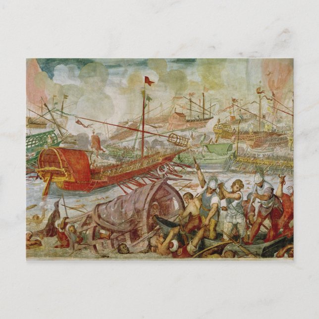 The Battle of Lepanto, October 1571, 1600 Postcard (Front)
