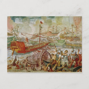 The Battle of Lepanto, October 1571, 1600 Postcard