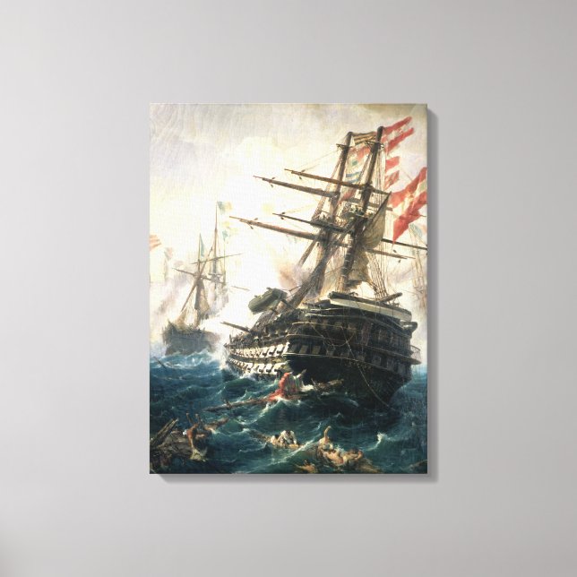 The Battle of Lissa Canvas Print (Front)